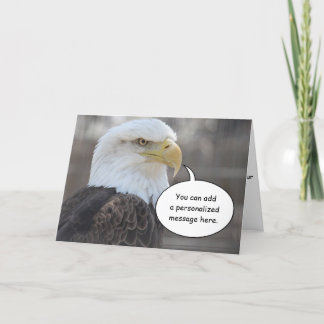 Carte de voeux Stern Bald Eagle