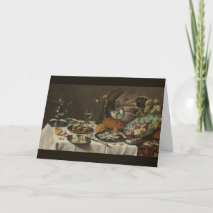Carte de voeux "Still Life With Turkey Pie"