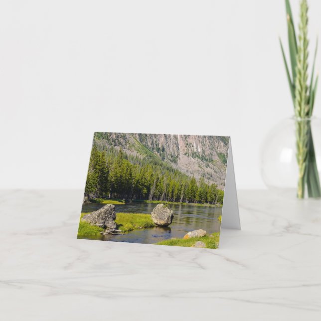 Carte de voeux Stone At Madison River (Devant)