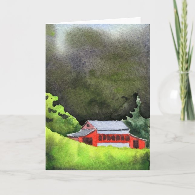 Carte de voeux "Storm's coming #4" Road Country Ro (Devant)