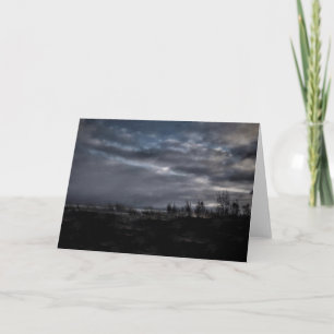 Carte de voeux Stormy Night Blank