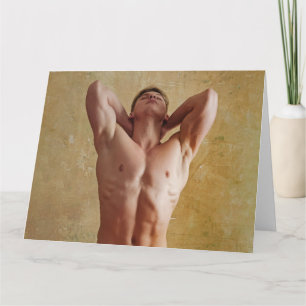 Carte de voeux Stretch Hot Guy