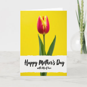 Carte de vœux Striped Bloom Happy Day