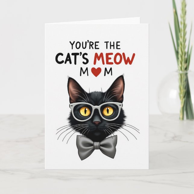 Carte de vœux Striped Cats Meow (Devant)