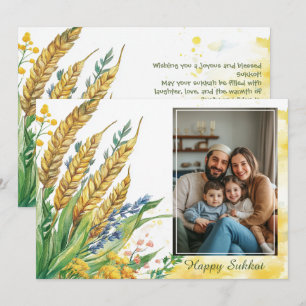 Carte de voeux Sukkot Harvest Blessings
