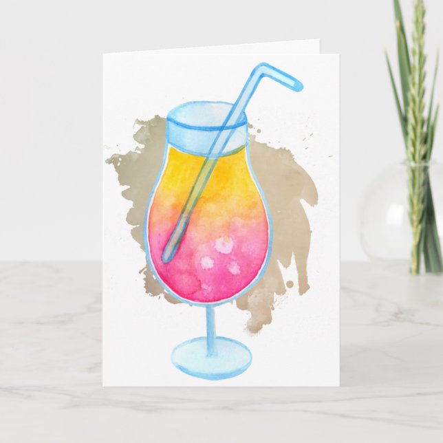 Carte de voeux Summer Hurricane Cocktail (Devant)