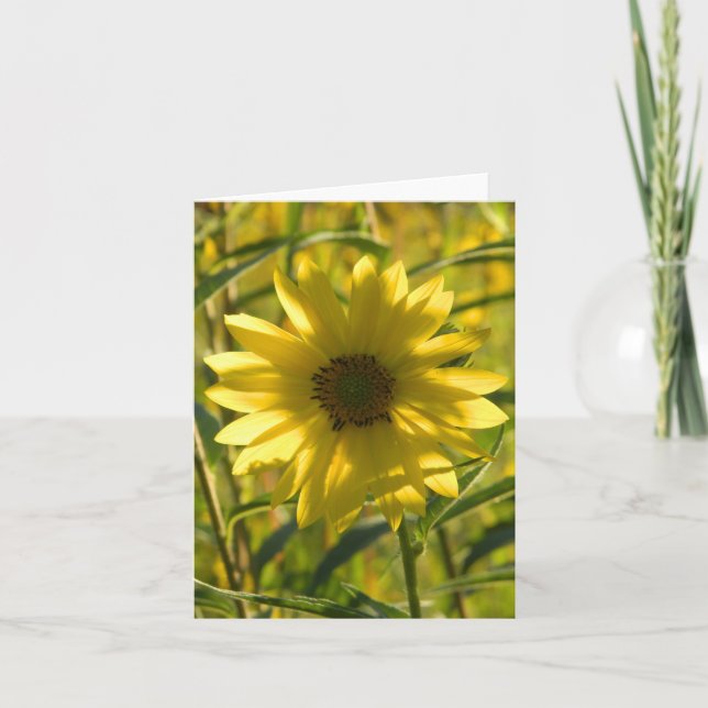 Carte de voeux Sunflower Glow (Devant)
