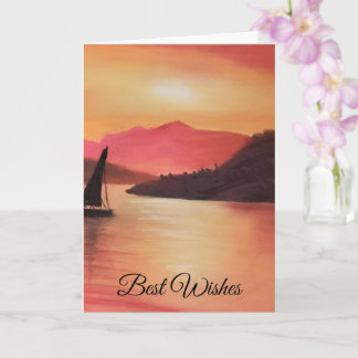 Carte de voeux Sunset