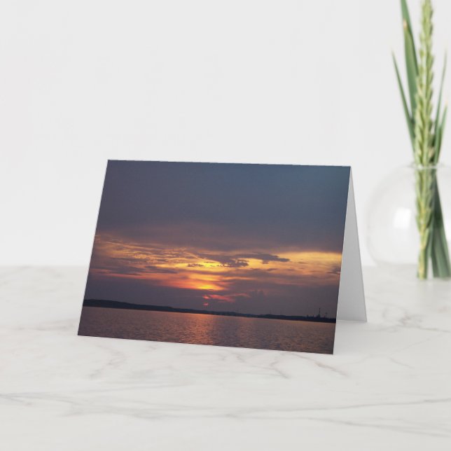 Carte de voeux Sunset (Devant)