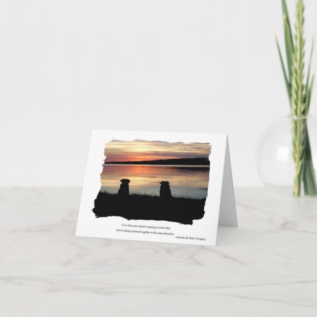 Carte de voeux Sunset (Devant)