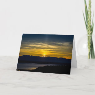 Carte de voeux Sunset Over Seattle
