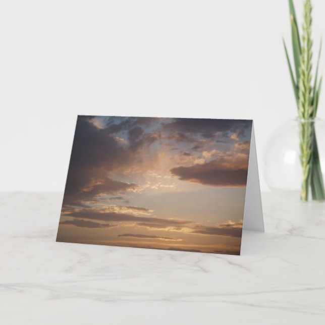 Carte de voeux Sunset Sky (Devant)