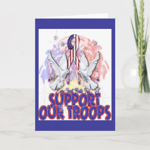 Carte de voeux "Support Our Troops"