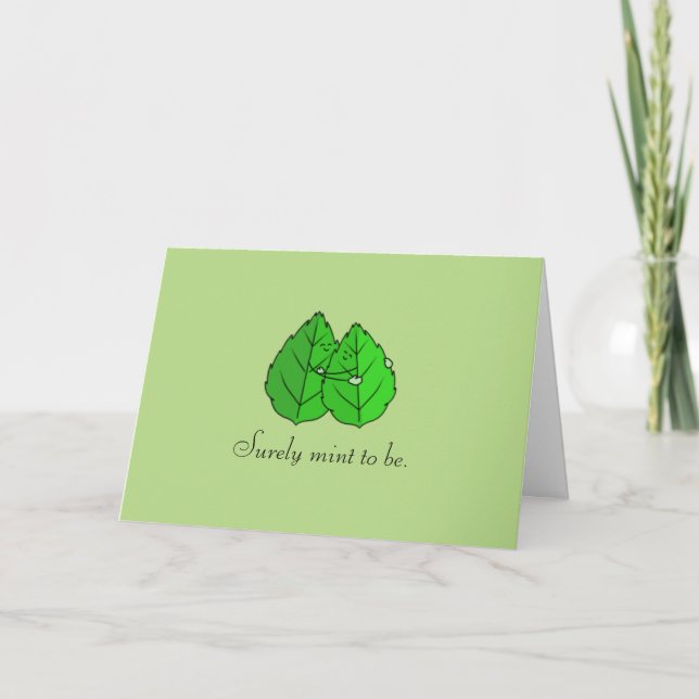 Carte de voeux "Sûrement Mint to Be" (Devant)