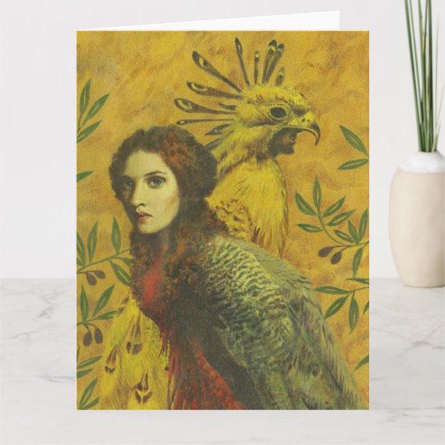 Carte de voeux Surreal Bird Lady (Devant)