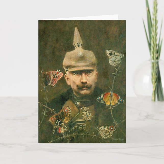 Carte de voeux surréaliste Kaiser Wilhelm (Devant)