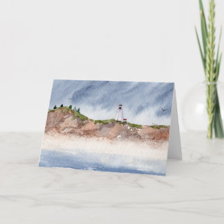 Carte de voeux Swallowtail Lighthouse Seascape