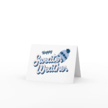 Carte de vœux Sweater Weather