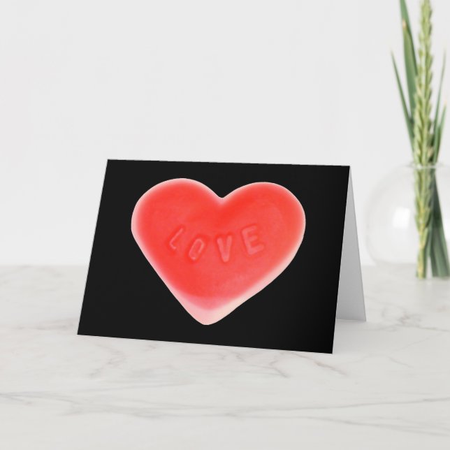 Carte de vœux Sweet Heart Black (Devant)