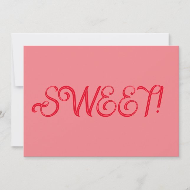 Carte de voeux sweet sixteen Flat (Devant)
