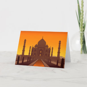 Carte de voeux Taj Mahal