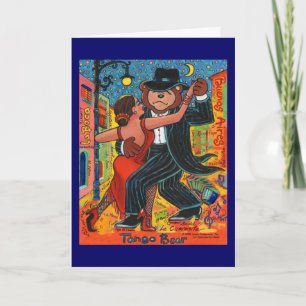 Carte de voeux Tango Bear