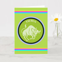 Carte de vœux Taureau