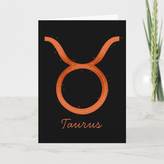 Carte de voeux Taurus - Vide (Devant)