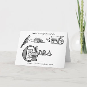 Carte de voeux "Temperance Rebus"