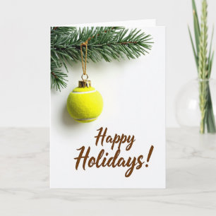 Carte de vœux Tennis Ball Joyeux Noël