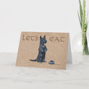 Carte de vœux Terrier Écossais