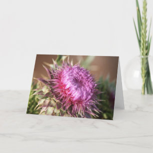 Carte de voeux Texas Purple Thistle