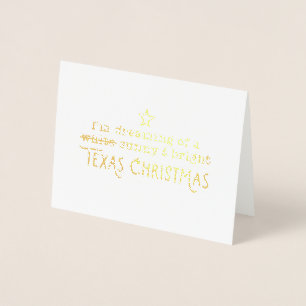 Carte de voeux Texas Sunny and Bright Christmas
