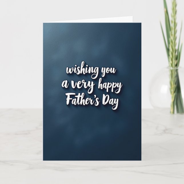 Carte de voeux texturée pour la fête des pères (Devant)