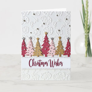 Carte de vœux texturée pour Noël