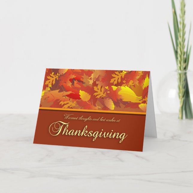 Carte de voeux Thanksgiving (Devant)