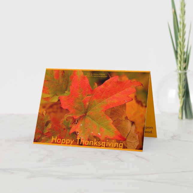 Carte de voeux Thanksgiving (Devant)