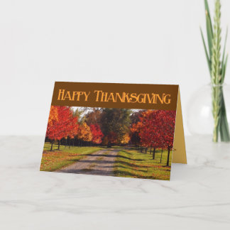 Carte de voeux Thanksgiving - Custom