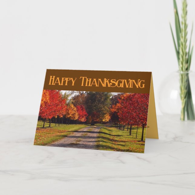 Carte de voeux Thanksgiving - Custom (Devant)