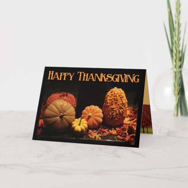 Carte de voeux Thanksgiving - Custom (Devant)
