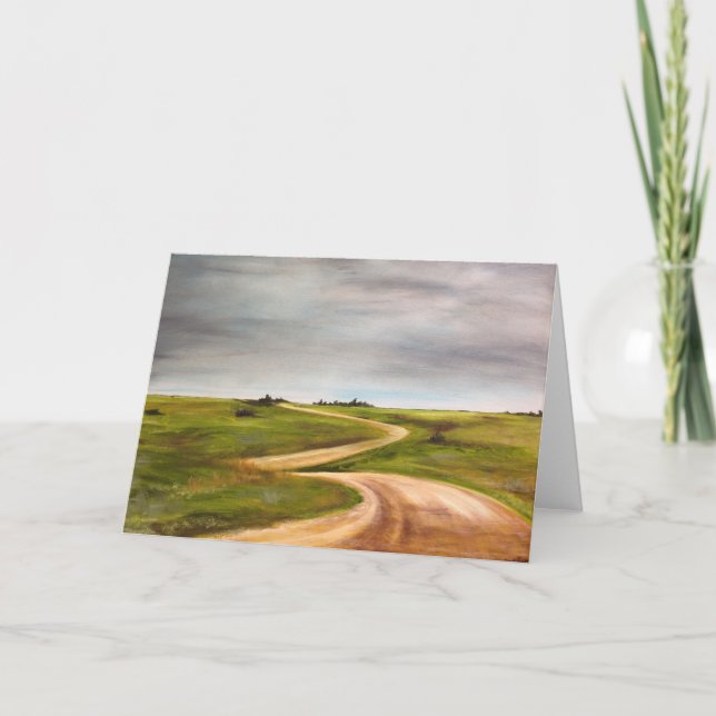 Carte de voeux "The long road" (Devant)