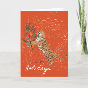 Carte de voeux Tiger Holiday