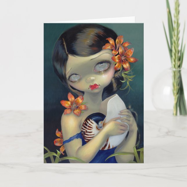 Carte de voeux "Tiger Lily, Tiger Nautilus" (Devant)