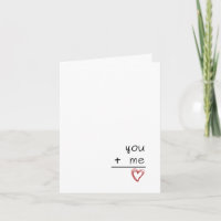 Carte de vœux Toi + Moi