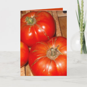 Carte de voeux/tomates quotidiennes