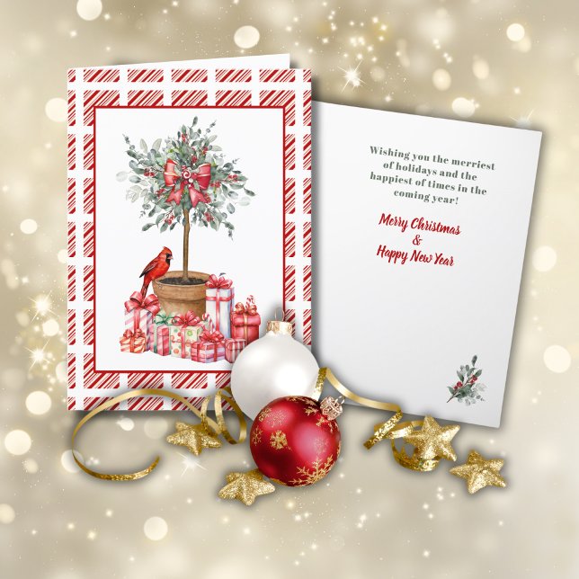 Carte de vœux Topiaire de Noël (Créateur téléchargé)