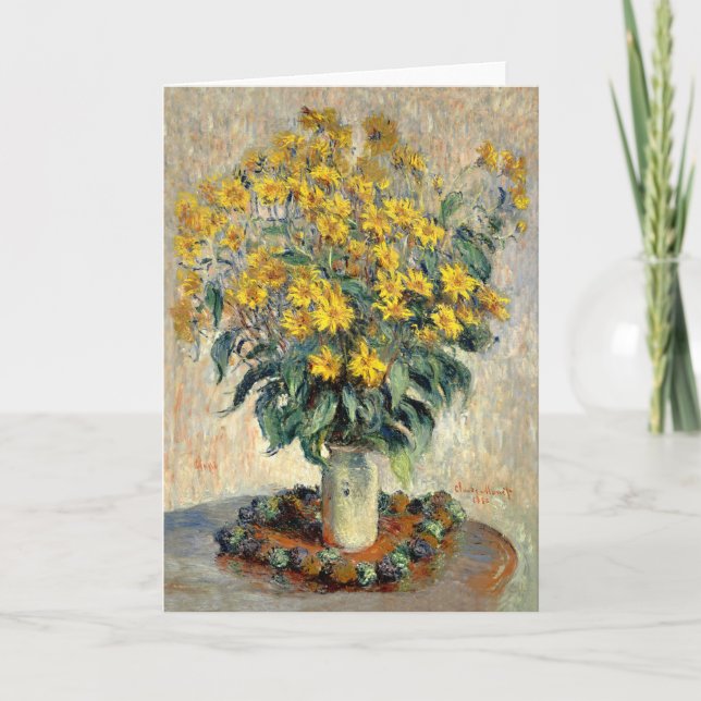 Carte de voeux, topinambour de Claude Monet (Devant)