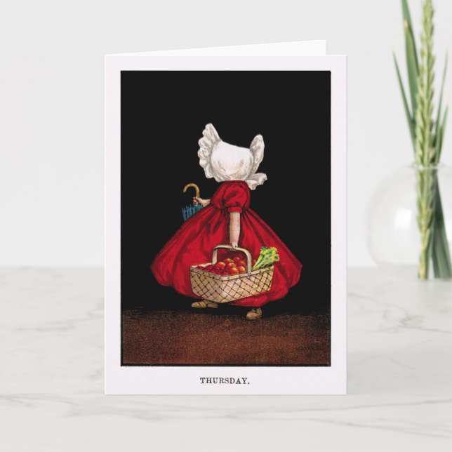 Carte de voeux tôt de Sue de capeline de 1900's (Devant)