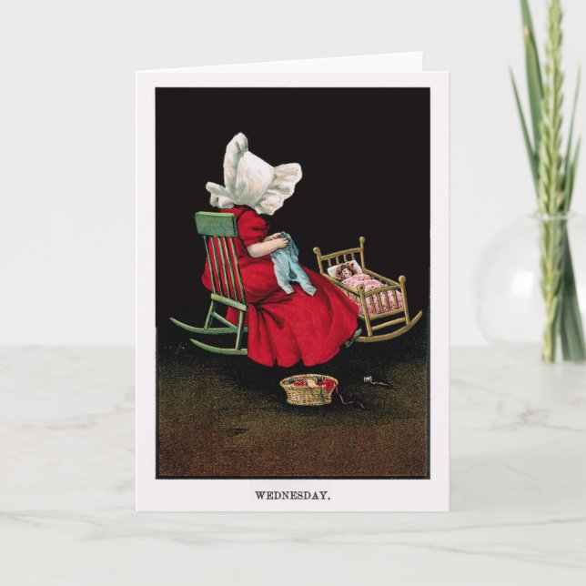 Carte de voeux tôt de Sue de capeline de 1900's (Devant)