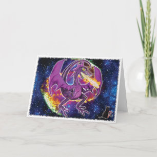 Carte de voeux Tourmaline Cosmic Dragon